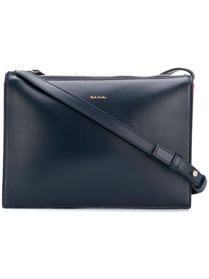 Paul Smith Accordion Side Satchel Bag - Blue