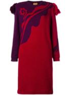 Issey Miyake Vintage Tassel Trim Knitted Dress, Women's, Size: Medium, Red