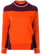 Victoria Beckham Colour Block Jumper - Orange