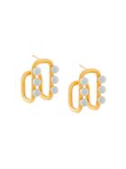 Marni Curved Earrings - Metallic