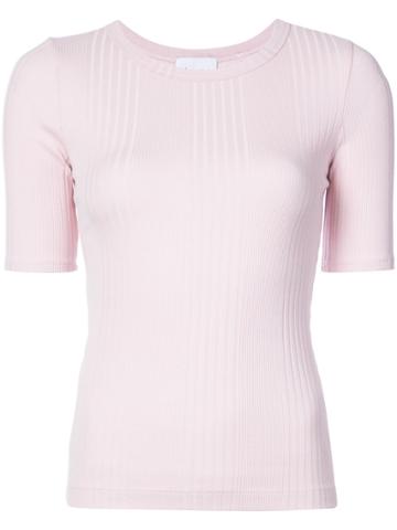 Kinly Textured Slim Fit Top - Pink & Purple