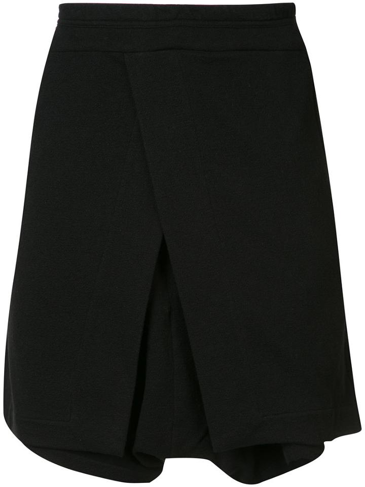 Julius Asymmetric Sweatshorts, Men's, Size: 2, Black, Cotton