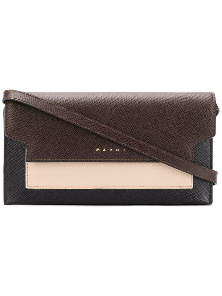 Marni Tri-coloured Wallet - Brown