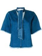 See By Chloé - Denim Blouse - Women - Cotton/spandex/elastane - 38, Blue, Cotton/spandex/elastane