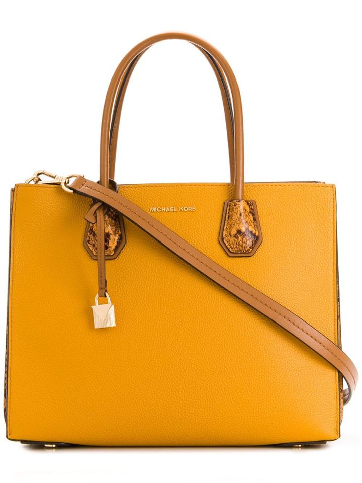 Michael Michael Kors Mercer Large Tote Bag - Yellow