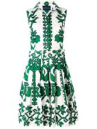 Samantha Sung - Kelly Dress - Women - Cotton/spandex/elastane - 6, Women's, Green, Cotton/spandex/elastane