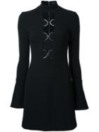 David Koma Cut-out Detail Dress, Women's, Size: 8, Black, Wool/viscose