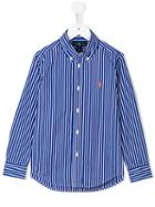 Ralph Lauren Kids Striped Shirt, Boy's, Size: 6 Yrs, Blue