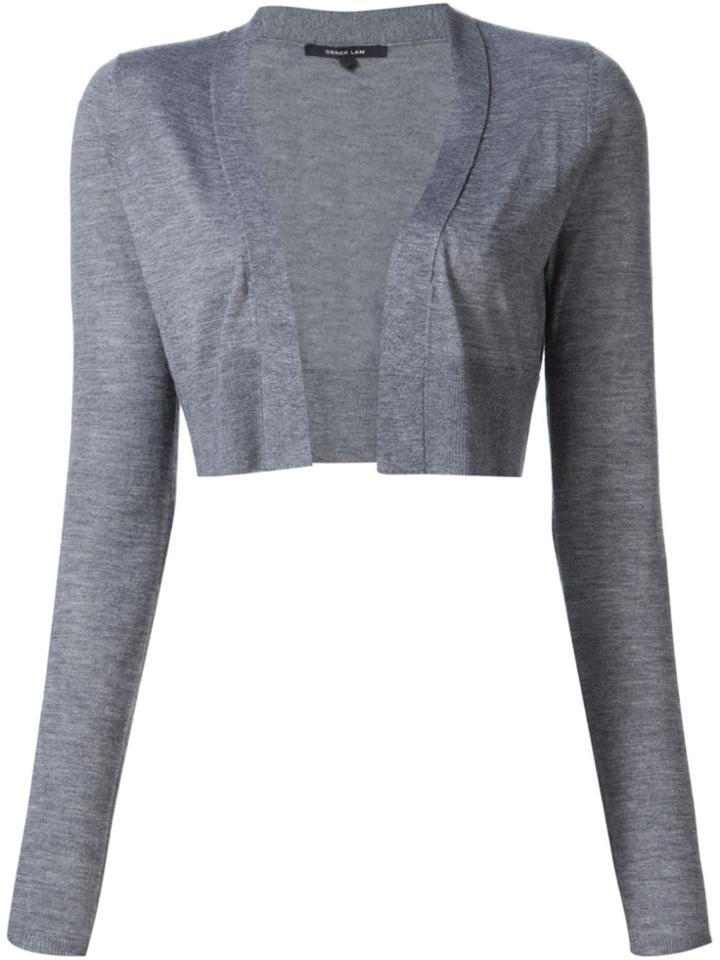 Derek Lam Long Sleeve Cardigan - Grey