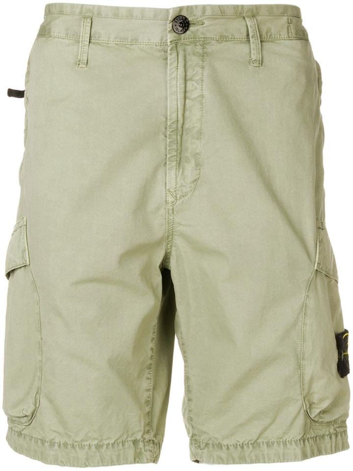 Stone Island Cargo Shorts - Green