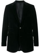 Stella Mccartney Single-breasted Velvet Blazer - Black