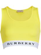 Burberry Logo Bra Top - Yellow & Orange