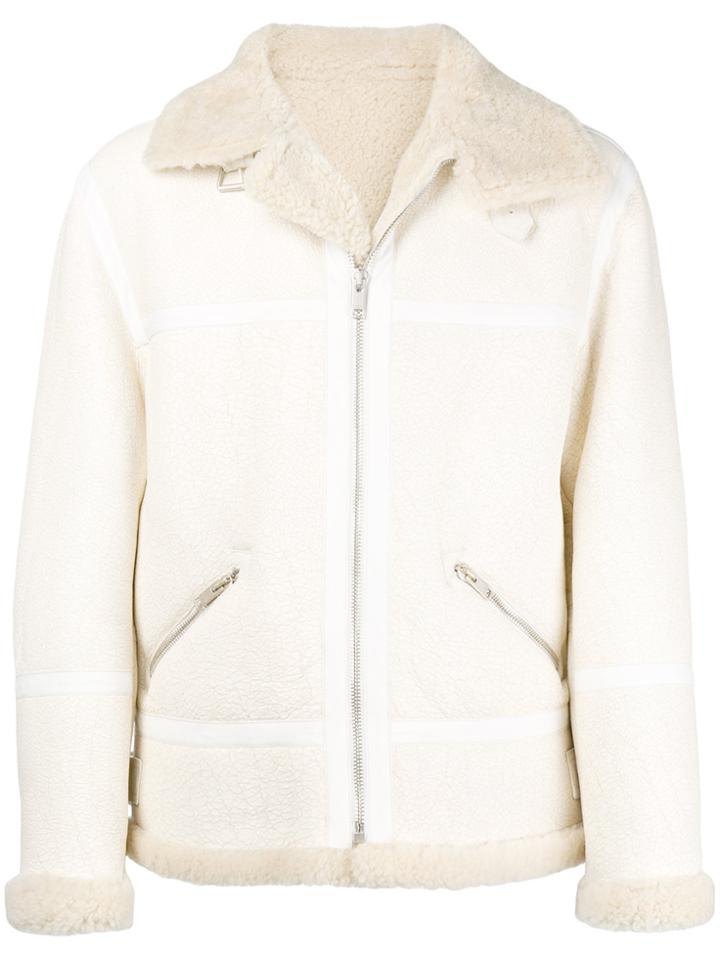 Givenchy Boxy Shearling Jacket - Nude & Neutrals