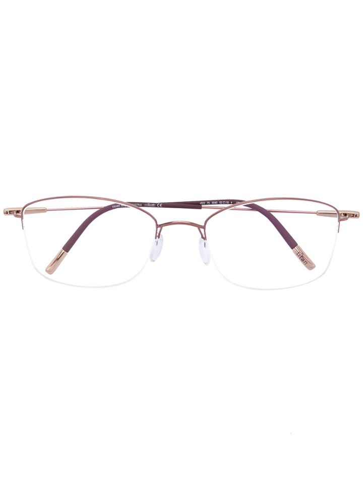 Silhouette Half Rim Frames - Metallic