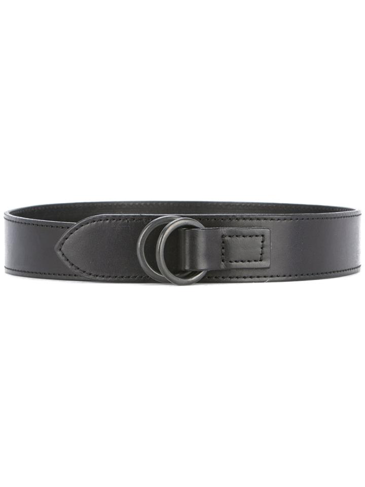 Yohji Yamamoto Double Ring Belt - Black