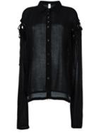 Damir Doma 'strauss' Shirt, Women's, Size: Medium, Black, Viscose/virgin Wool