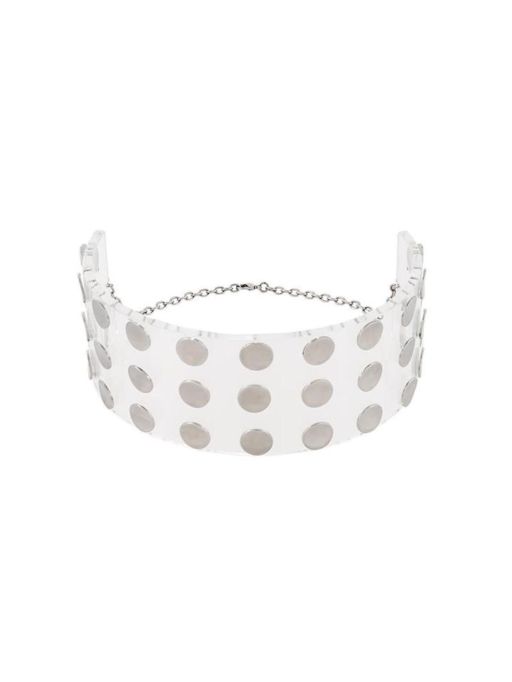 J.w.anderson Studded Choker, Adult Unisex, White