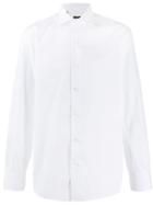 Barba Plain Long-sleeved Shirt - White