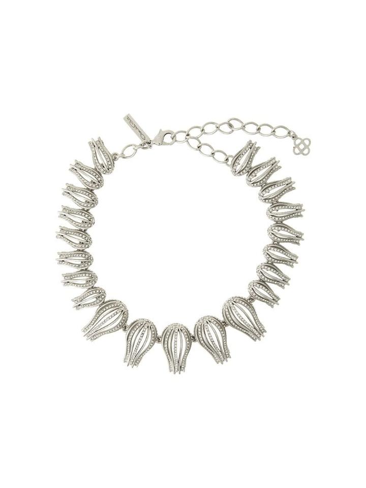 Oscar De La Renta Patterned Necklace - Metallic