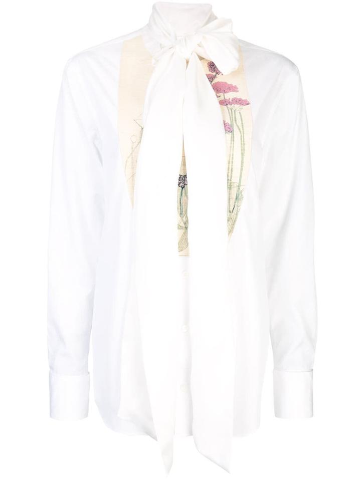 Loewe Botanical Patch Blouse - White