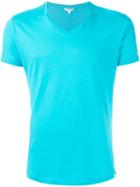 Orlebar Brown V-neck T-shirt, Men's, Size: M, Blue, Cotton