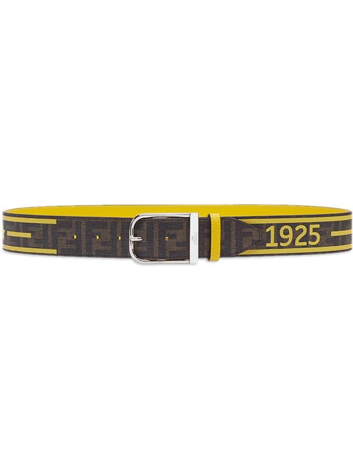 Fendi Ff Motif Belt - Brown