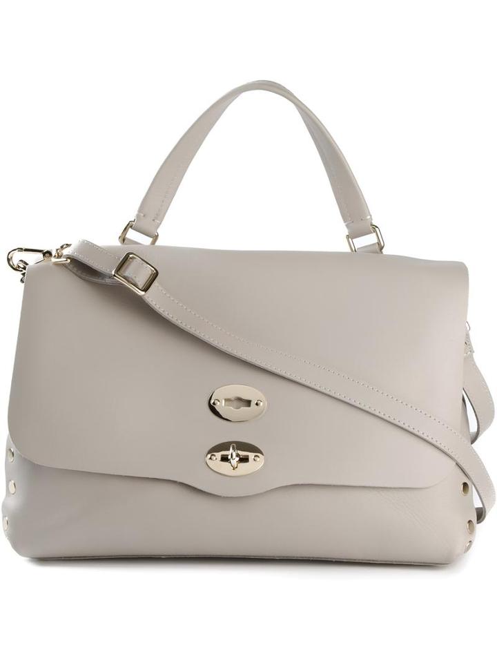 Zanellato 'postina' Satchel, Women's, Grey, Leather