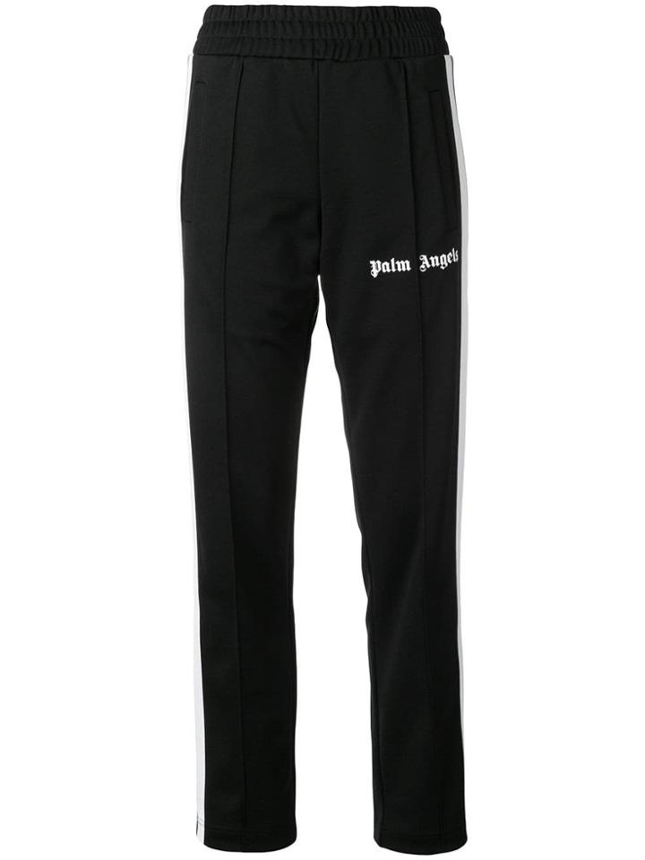 Palm Angels Slim Fit Stripe Track Pants - Black