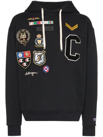 Champion X Clothsurgeon Logo Patch Hoodie - Black