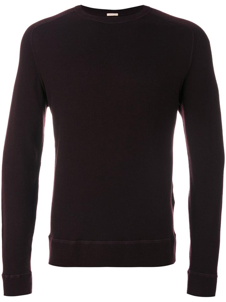 Massimo Alba Crew Neck Jumper - Pink & Purple