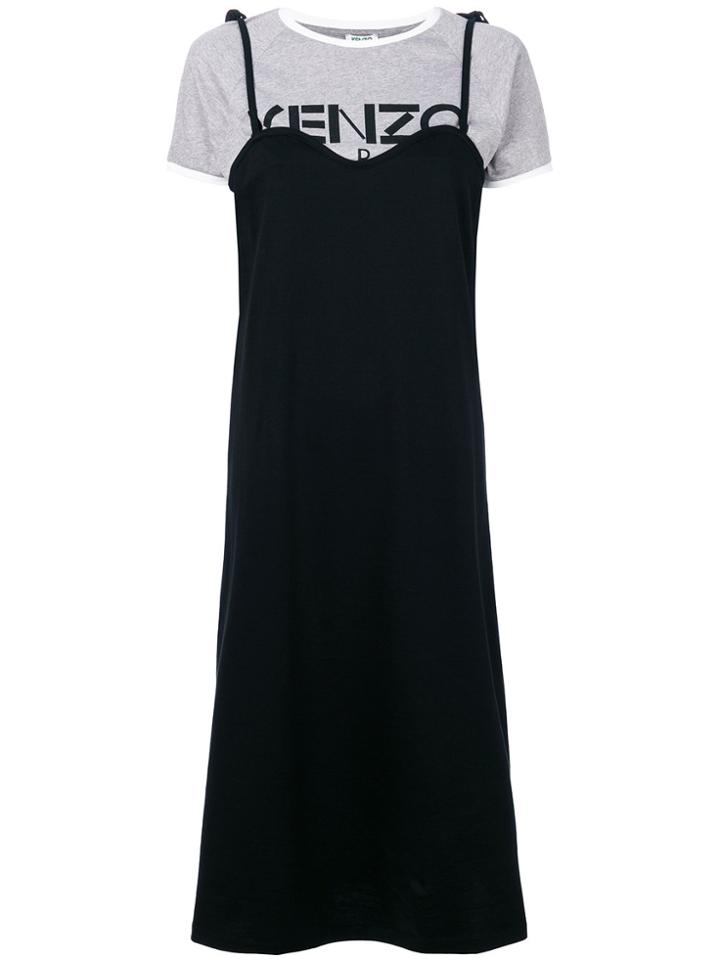 Kenzo 2 In 1 Dress - Black