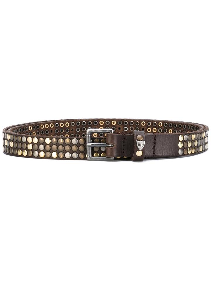 Htc Hollywood Trading Company - Cintura Belt - Unisex - Leather - 100, Brown, Leather