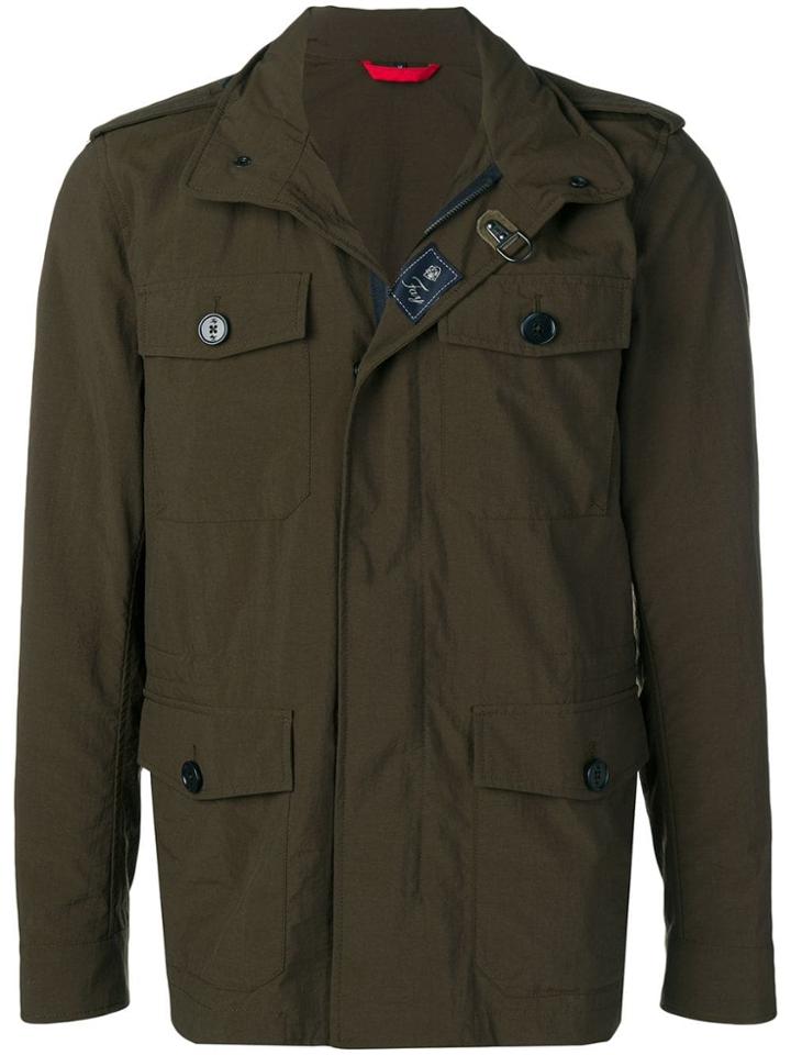 Fay Classic Military Jacket - Green