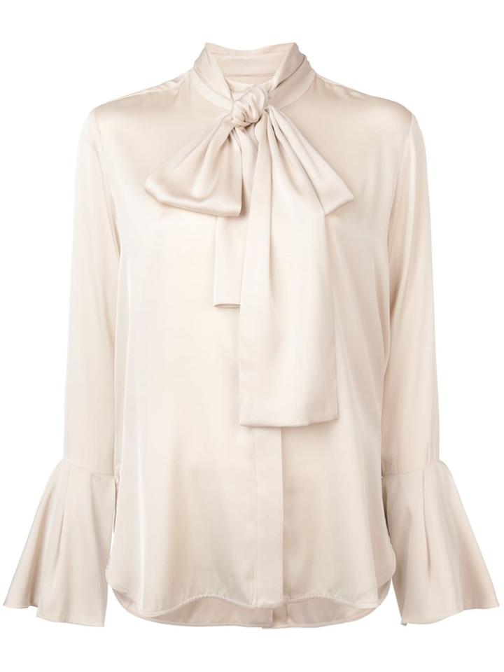 Ellery Bow Tie Blouse - Nude & Neutrals