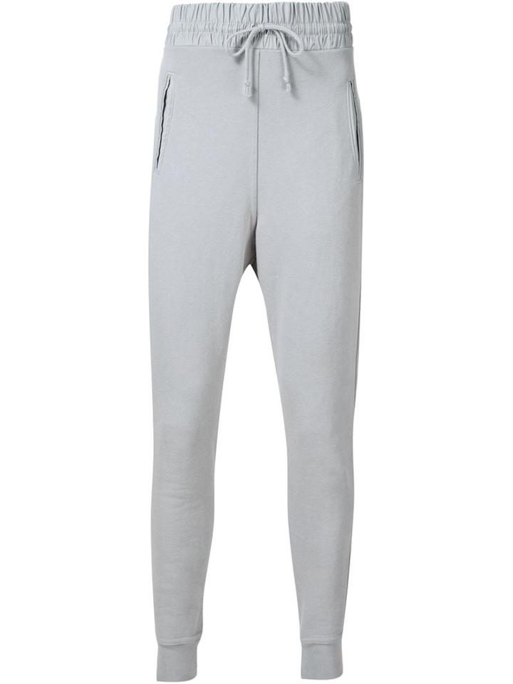 John Elliott Elastic Waistband Slim-fit Track Pants, Men's, Size: Xl, Grey, Cotton