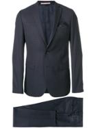 Paoloni To Piece Suit With Pocket Square - Blue