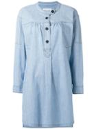 Isabel Marant Étoile Buttoned Denim Dress, Women's, Size: 38, Blue, Cotton/spandex/elastane