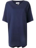 Facetasm - Oversized T-shirt - Women - Cotton - One Size, Blue, Cotton
