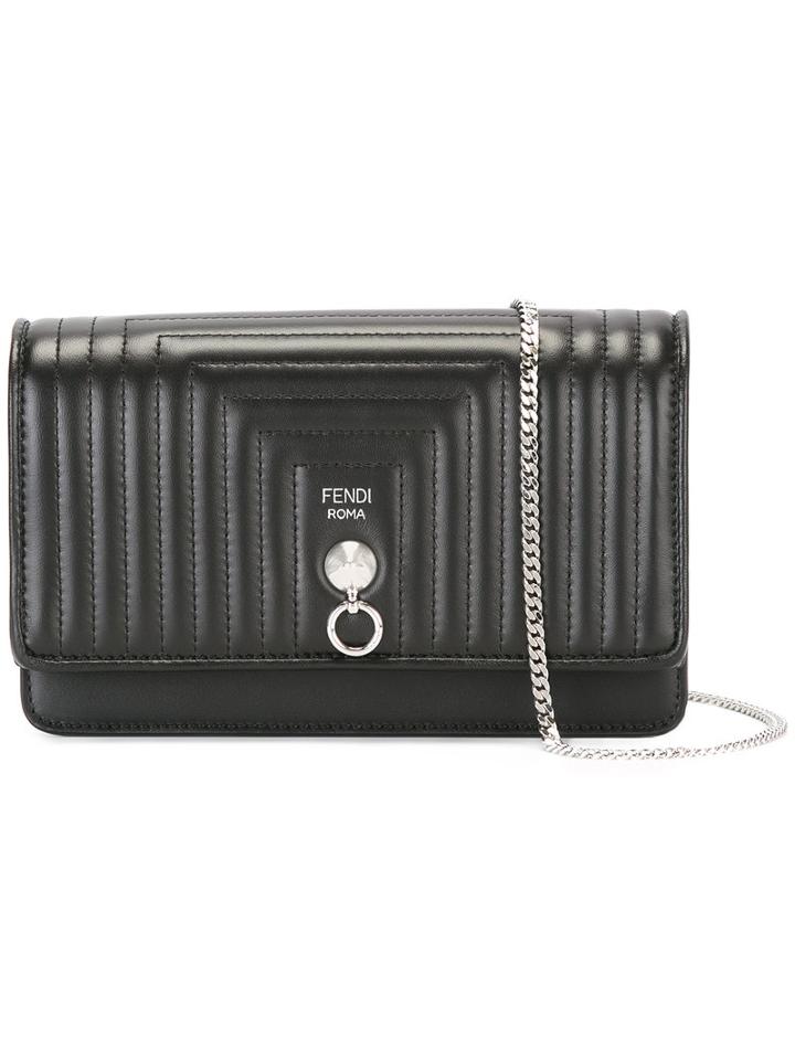 Fendi - Quilted Cross Body Bag - Women - Leather - One Size, Women's, Black, Leather