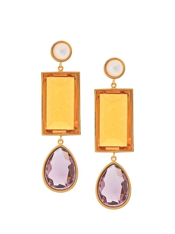 Lizzie Fortunato Jewels Jewel Drop Earrings - Orange