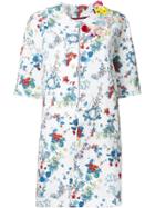 Antonio Marras Floral Print Coat - White