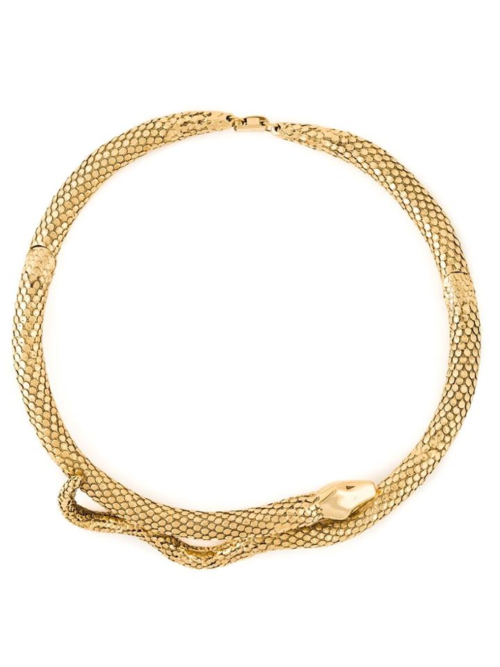 Aurelie Bidermann 'tao' Snake Necklace - Metallic