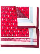 Ermenegildo Zegna Embroidered Pocket Square Scarf