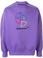 Ader Error Retro Jersey Sweater - Pink & Purple