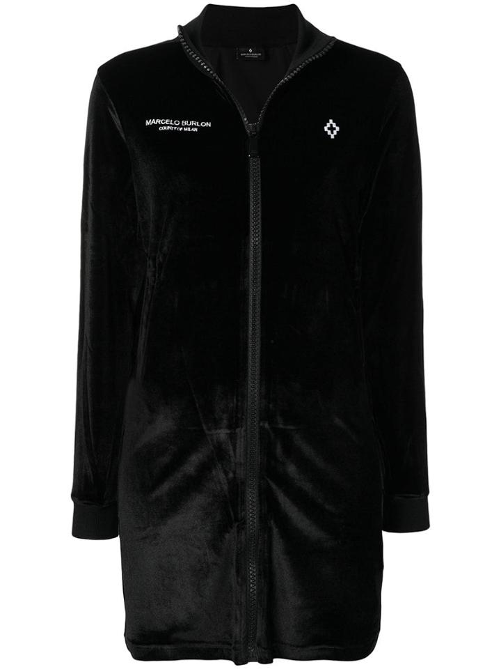 Marcelo Burlon County Of Milan Fitted Silhouette Dress - Black