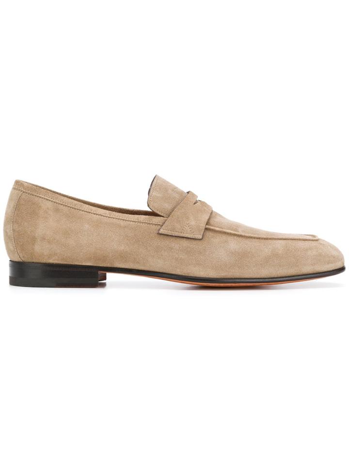 Santoni Classic Loafers - Neutrals