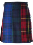 Le Kilt Short Tartan Kilt, Women's, Size: 8, Black, Wool