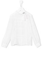 Ermanno Scervino Junior Pussy Bow Shirt, Toddler Girl's, Size: 2 Yrs, White