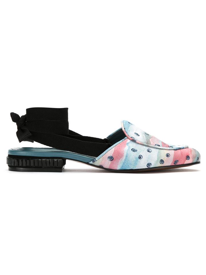 Olympiah Ankle Tie Mules - Unavailable