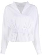 Stella Jean Long-sleeve Fitted Blouse - White